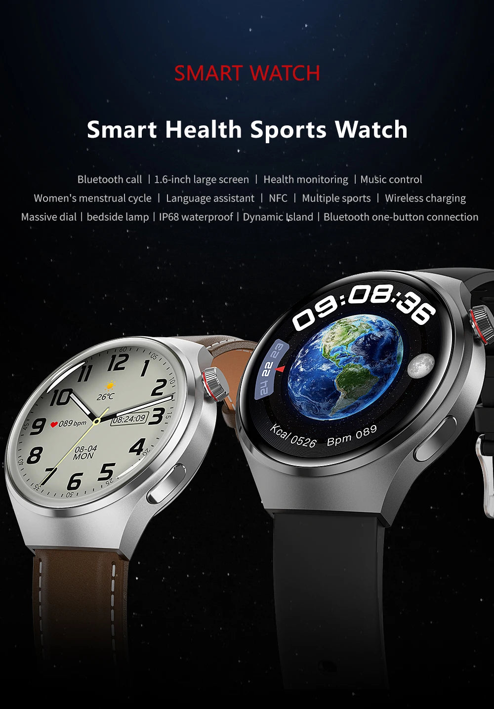 New GPS Sports Track Men's Smart Watch