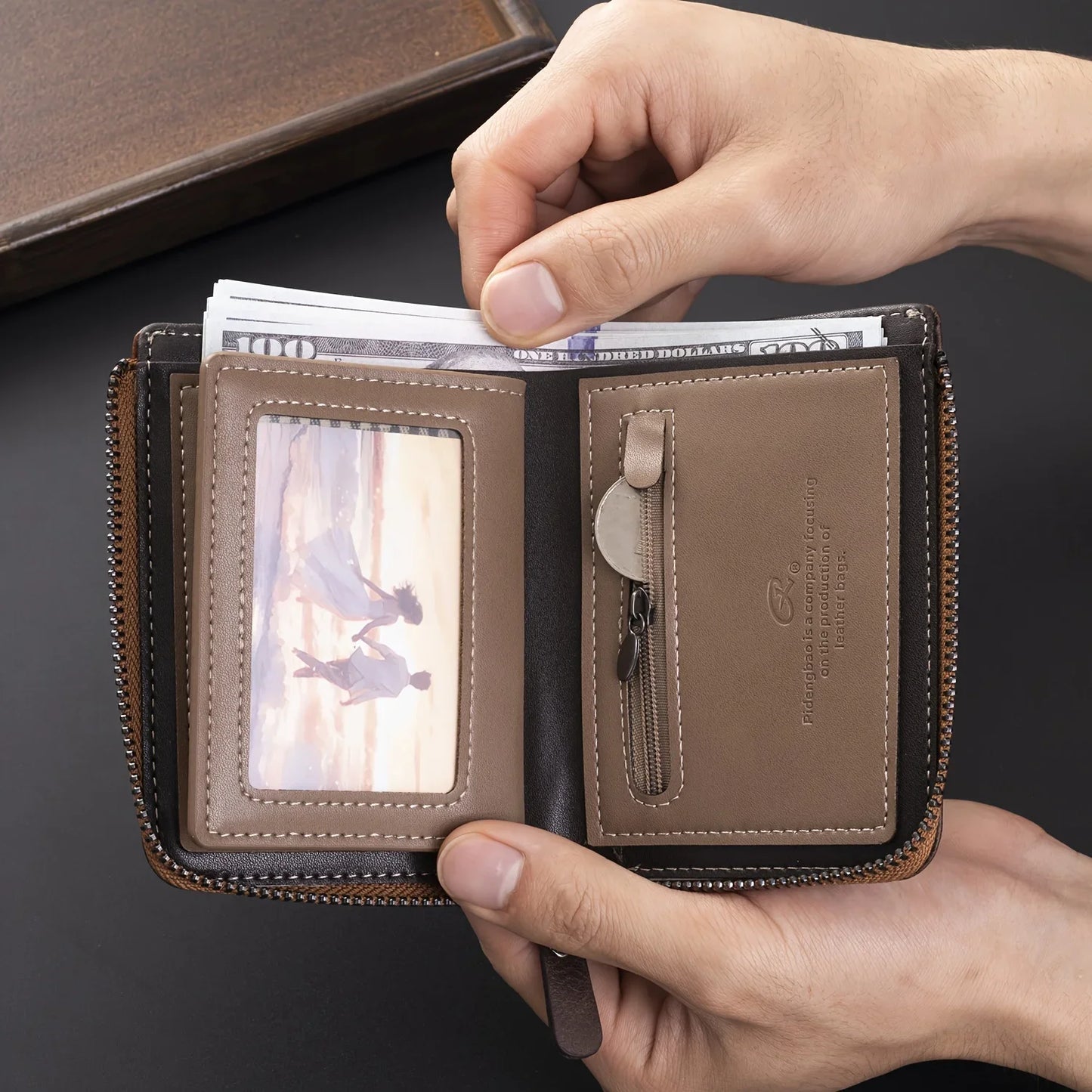 Retro Short Wallet for Men