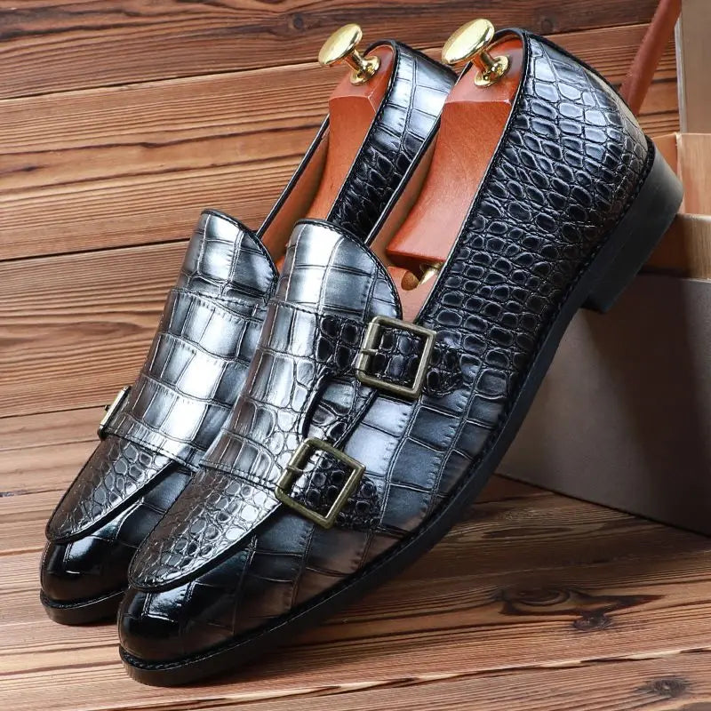 Men's Classic Crocodile Grain Shoes