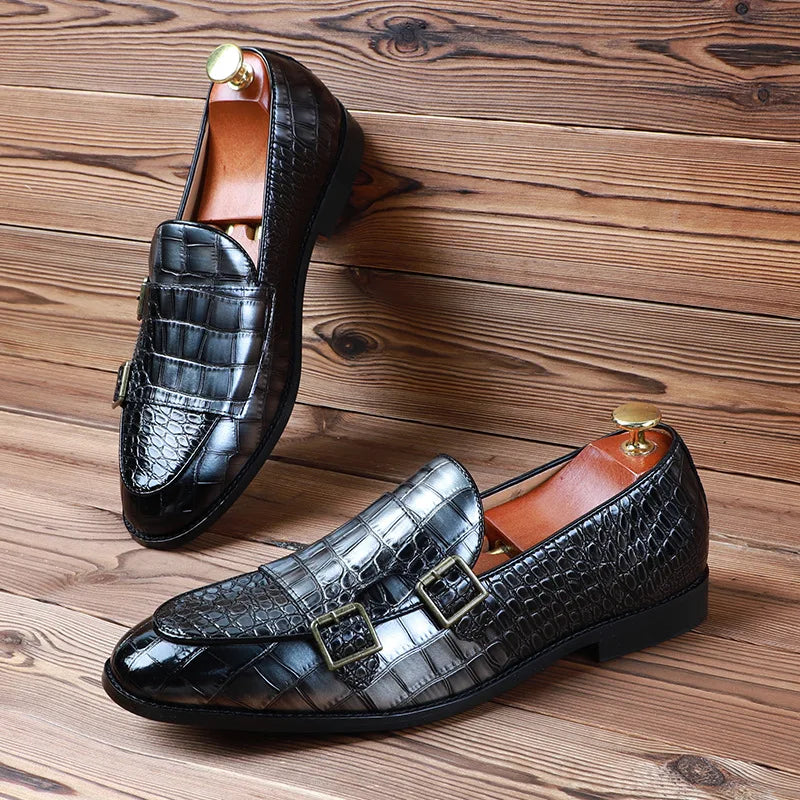 Men's Classic Crocodile Grain Shoes