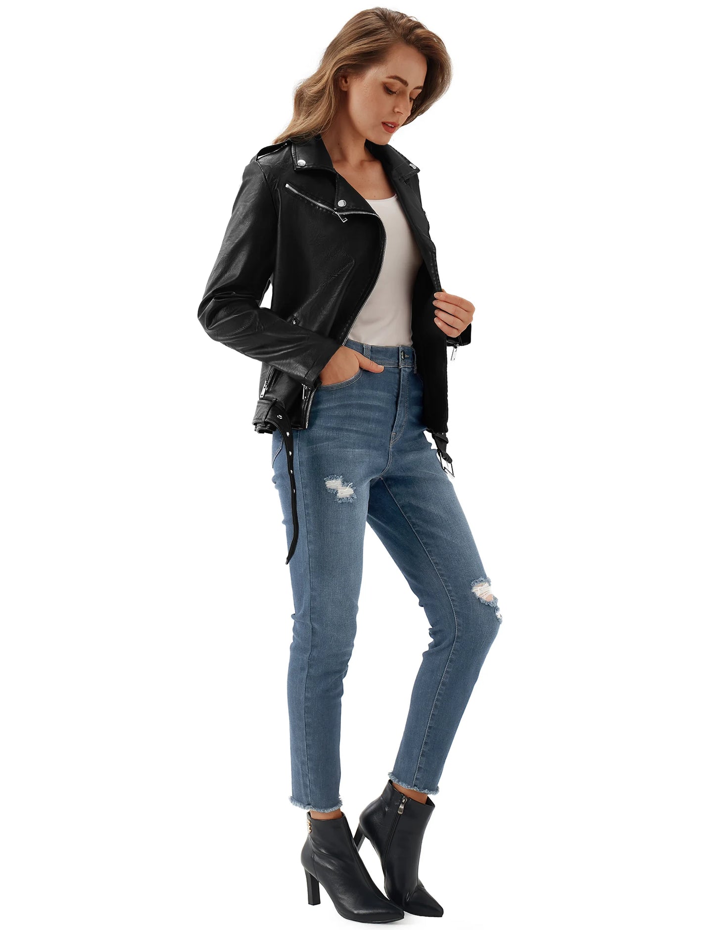 Women's Faux Leather Jacket