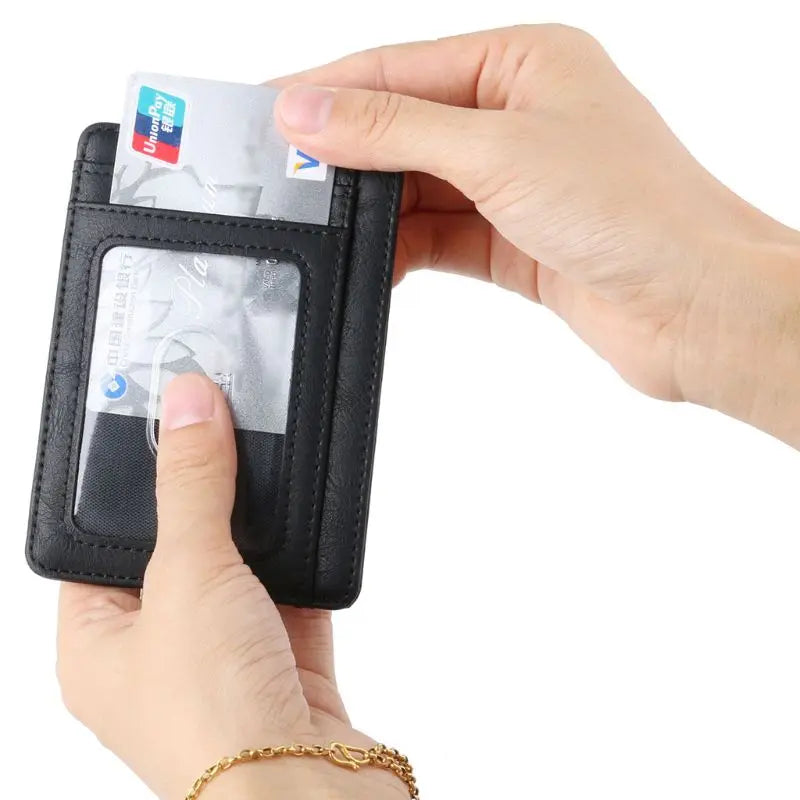 RFID Blocking Wallet Business Card Cover