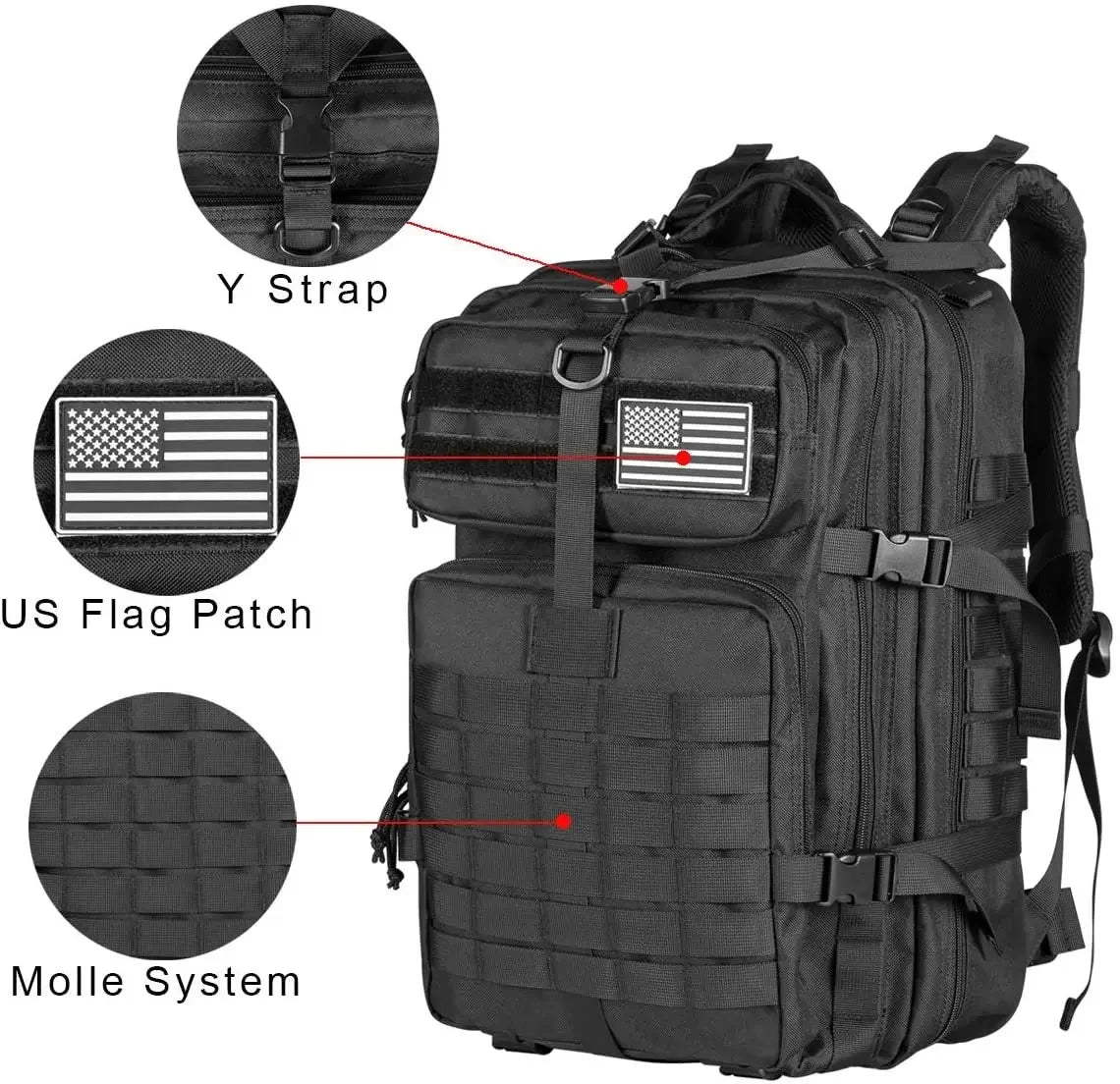 50L Man Tactical Backpacks