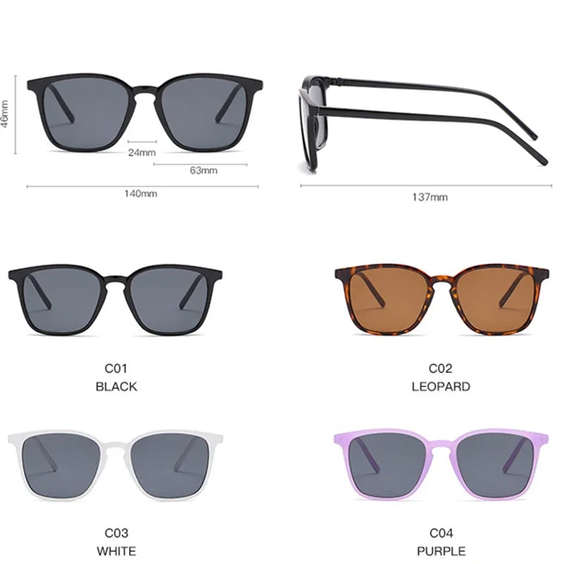 Fashion Vintage Square Sunglasses