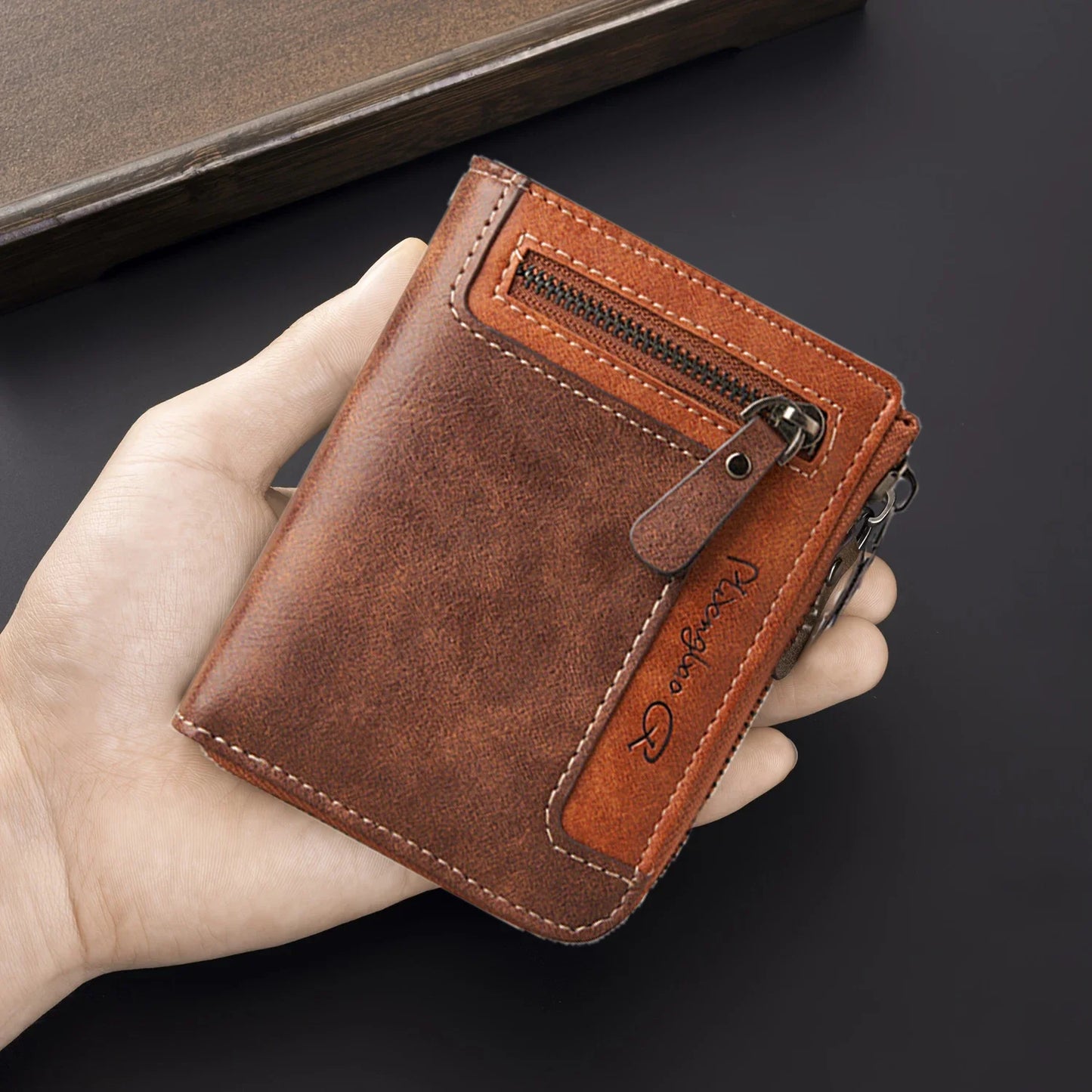 Retro Short Wallet for Men