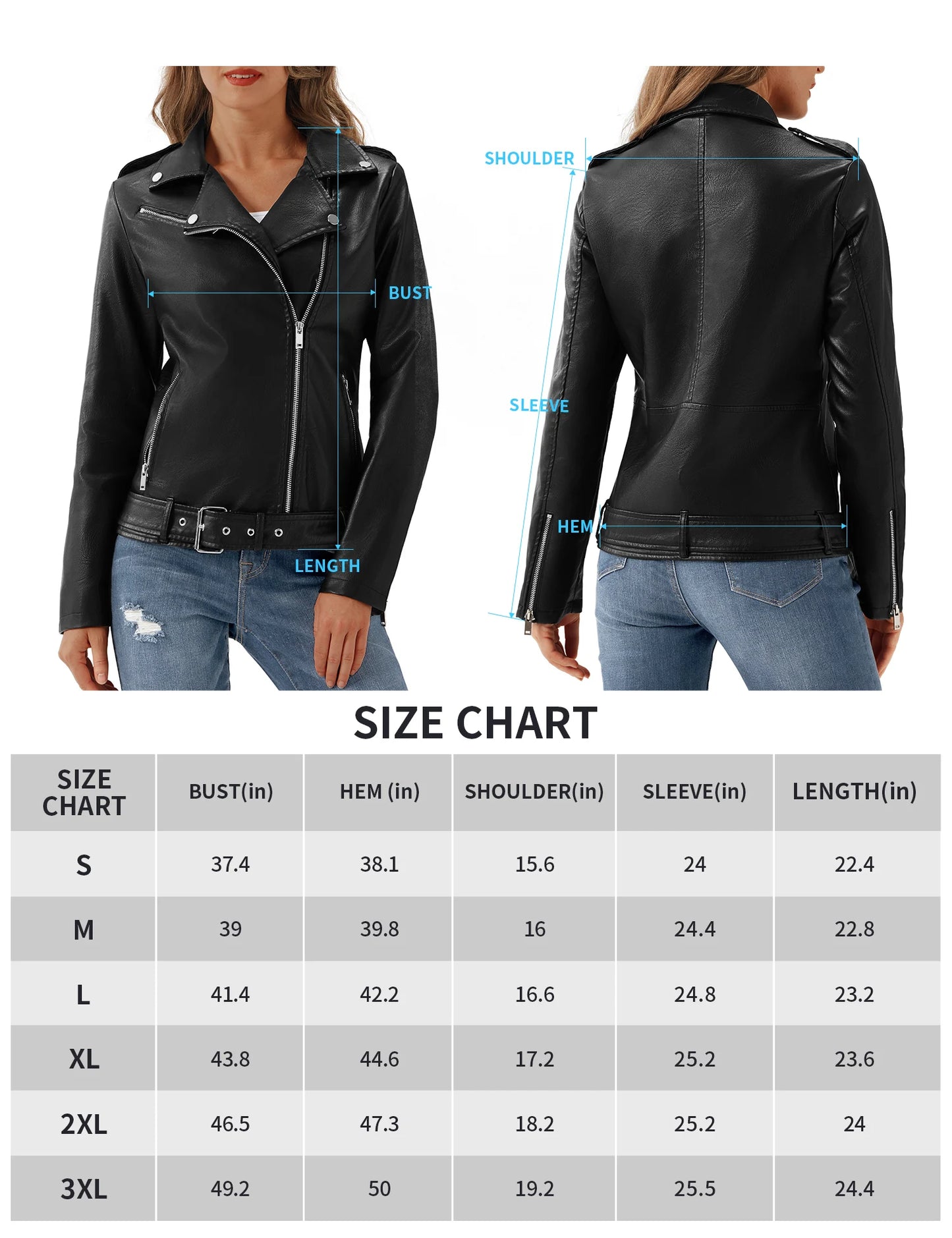 Women's Faux Leather Jacket