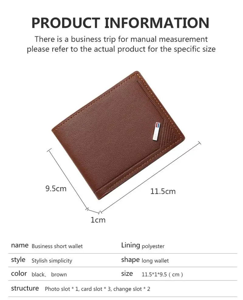 Men Inserts Foldable Wallet