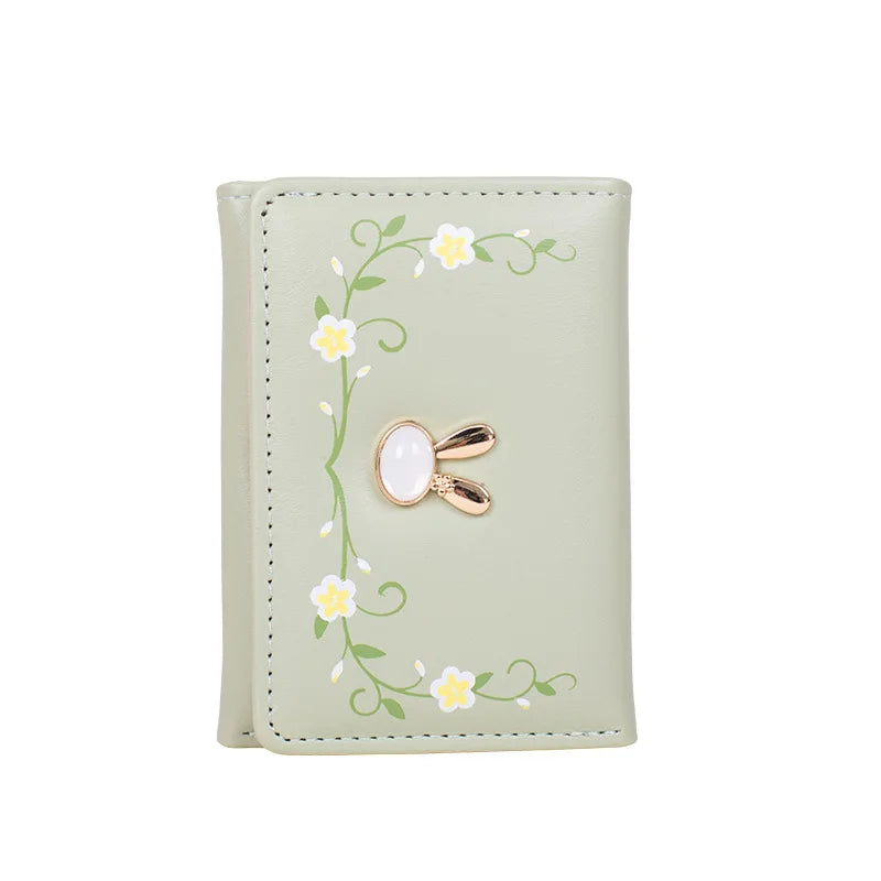 Cute Lady Purse Folding Multi-card Wallet